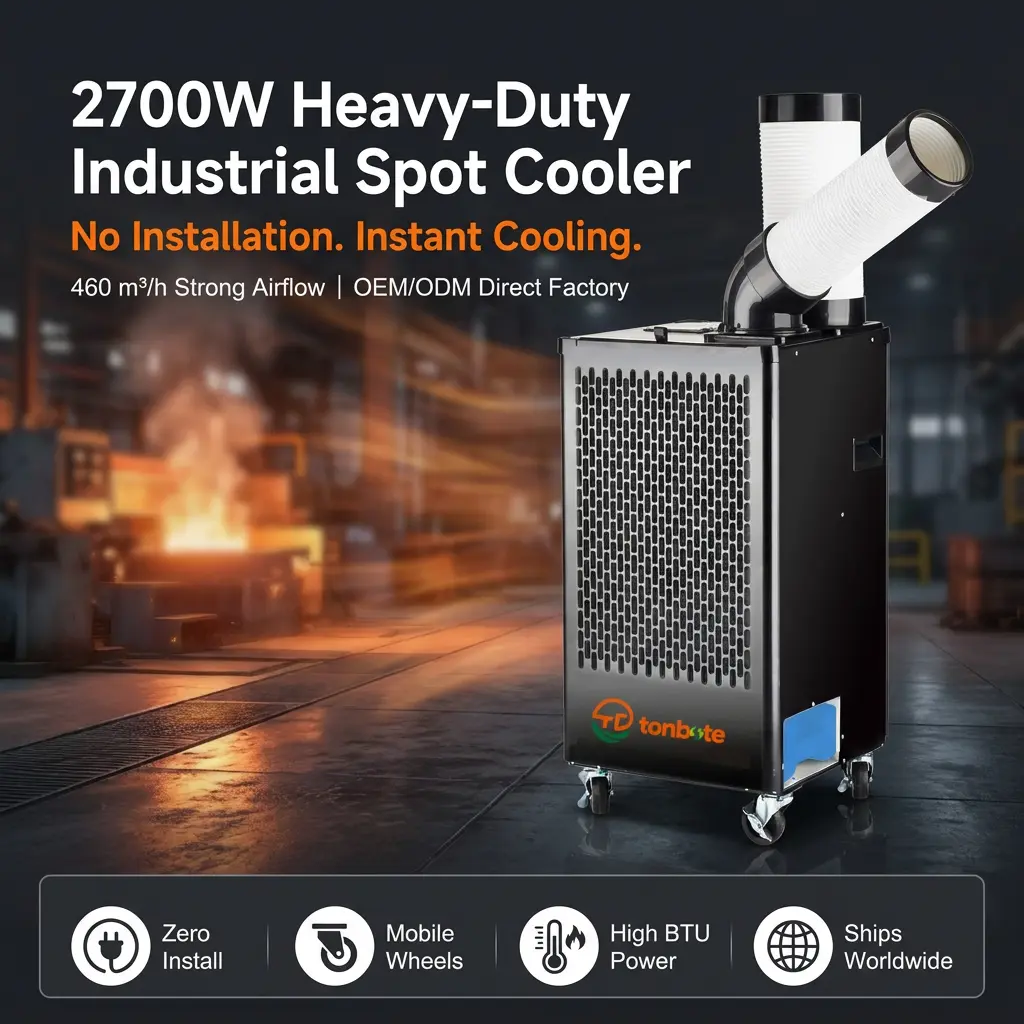 ODM 460m3h Casing Baja Aliran Udara Tempat Ventilasi Dapat Disesuaikan AC Lantai Berdiri AC di Gudang Penyimpanan Logistik