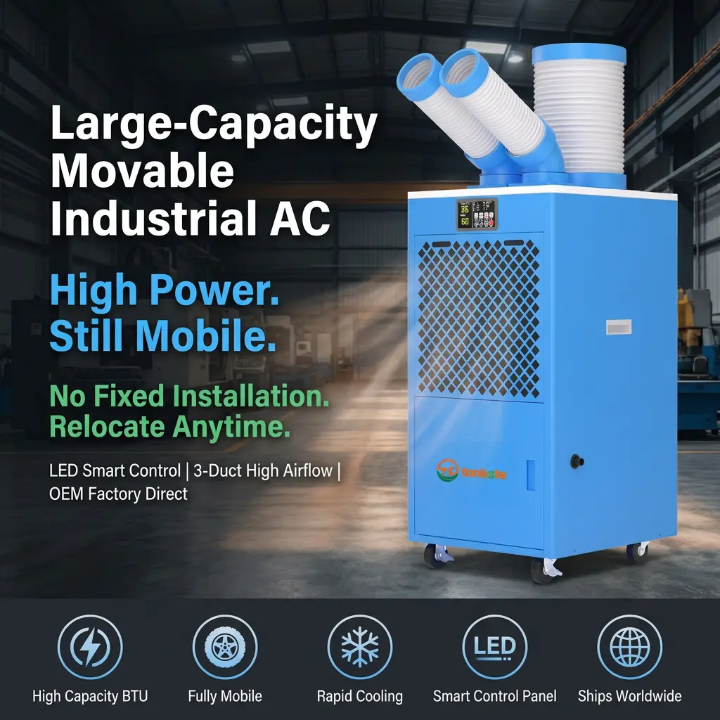 OEM/ODM Unit AC Industri Portabel Roda Kastor Gudang Mesin Pendingin Sementara Darurat Ruang Server OEM/ODM Unit AC Industri Portabel Roda Kastor Gudang Mesin Pendingin Sementara Darurat Ruang Server